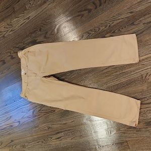 Peter Millar Crown Five-Pocket Men's W35x34 Sateen Pants Khaki MF17B93